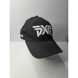 PXG New Era 9TWENTY Adjustable Golf Hat Black White 100% Polyester OSFM Cap